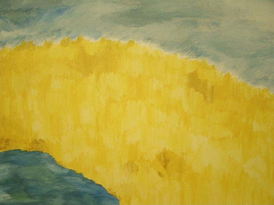 Golden Field Painting by Samantha Lusby