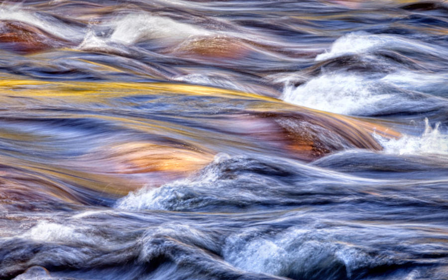 Golden Flow of the Swift River - number four Photograph by Paul Schreiber