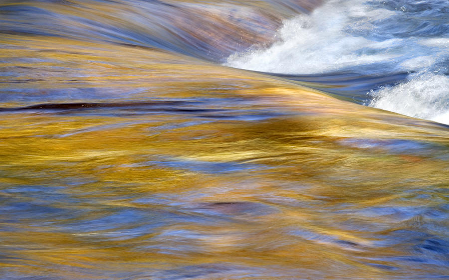 Golden Flow of the Swift River - number one Photograph by Paul Schreiber