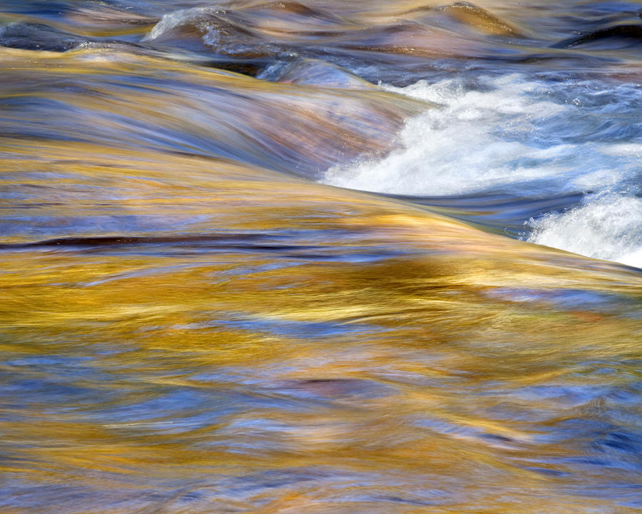 Golden Flow of the Swift River - number two Photograph by Paul Schreiber