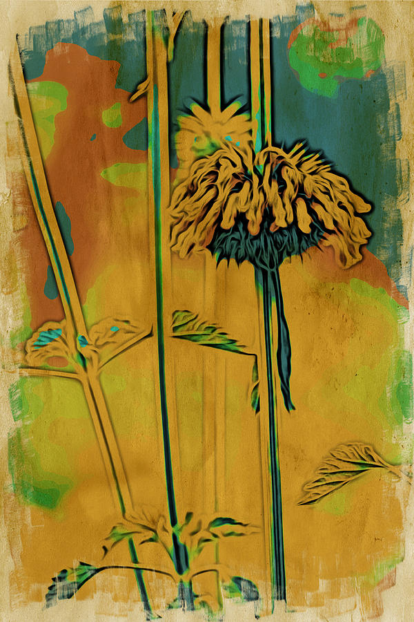 Golden Flower Painting by Bonnie Bruno Golden Flower Painting by Bonnie Bruno