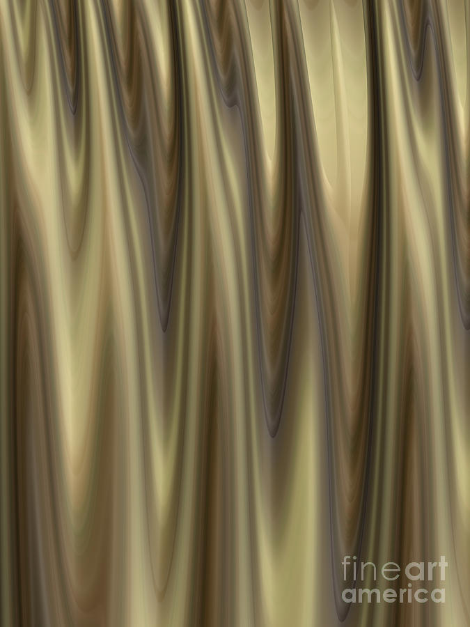Golden Folds Digital Art