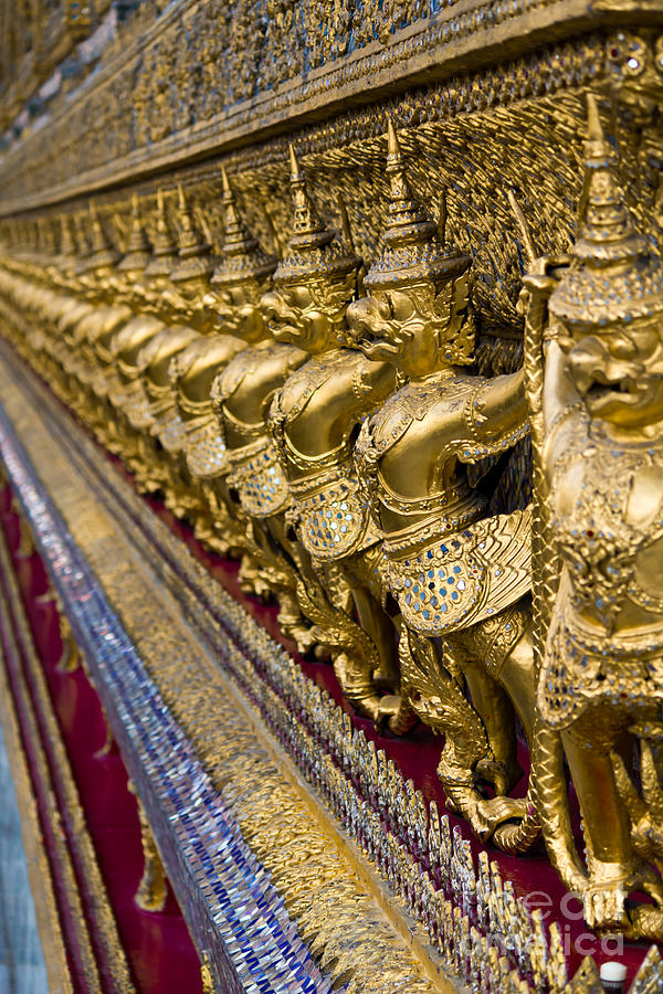 Golden Garuda in Grand Palace Thailand Photograph by Tosporn Preede