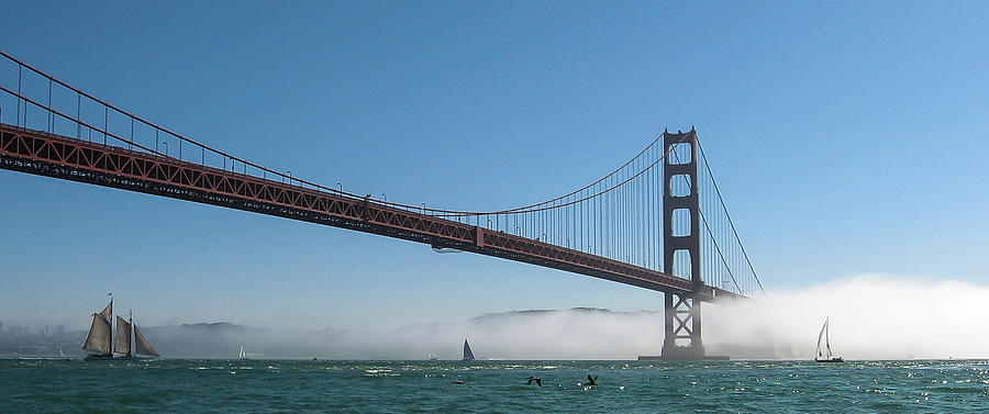 San Francisco Photograph - Golden Gate - A Tear in Time by J H Clery