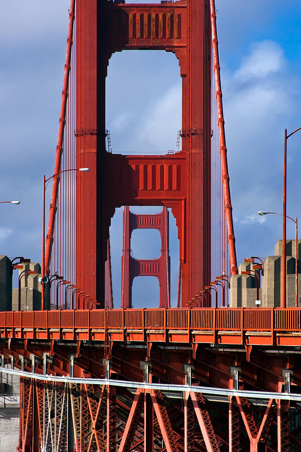 Architecture Photograph - Golden Gate Bridge #2 by Adam Romanowicz