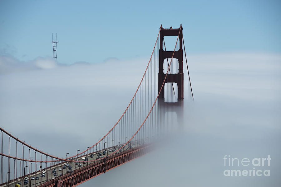 Golden Gate and Sutro Tower Photograph by David Bearden
