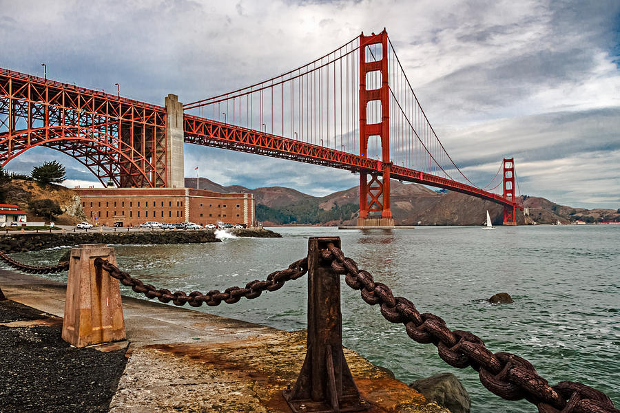 Golden Gate Bridge and Fort Point Photograph by James Capo