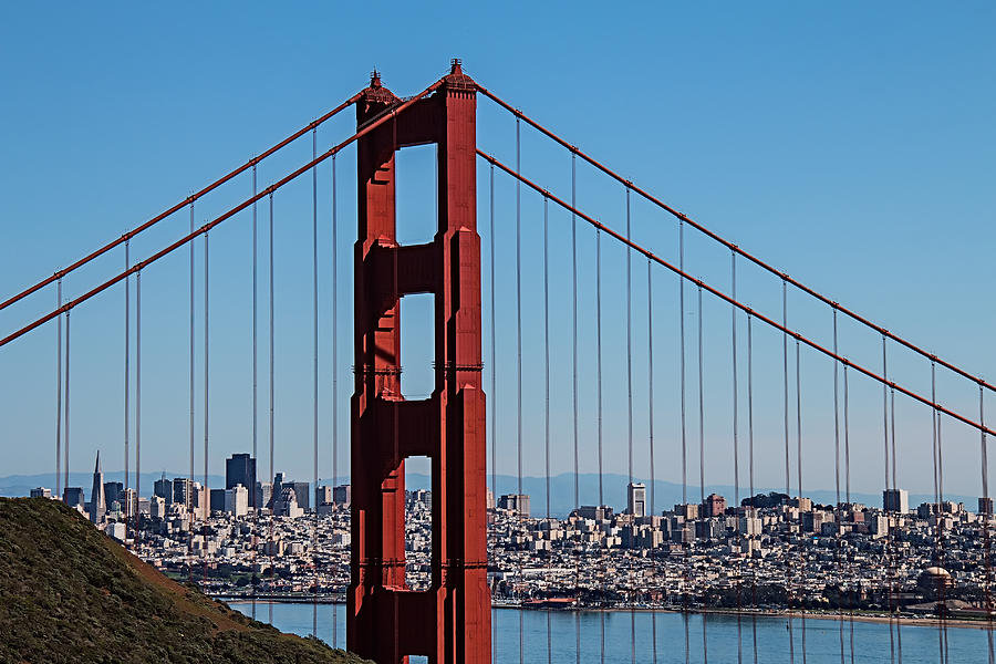 San Francisco Photograph - Golden Gate Bridge and San Francisco by Garry Gay