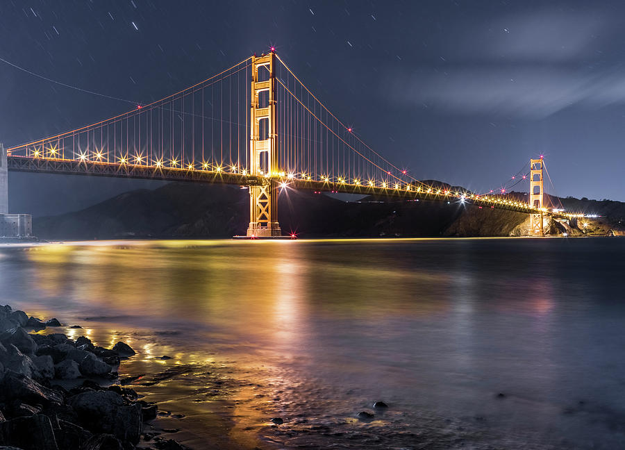 Golden Gate Bridge And Skyline Of San Photograph by Chinaface