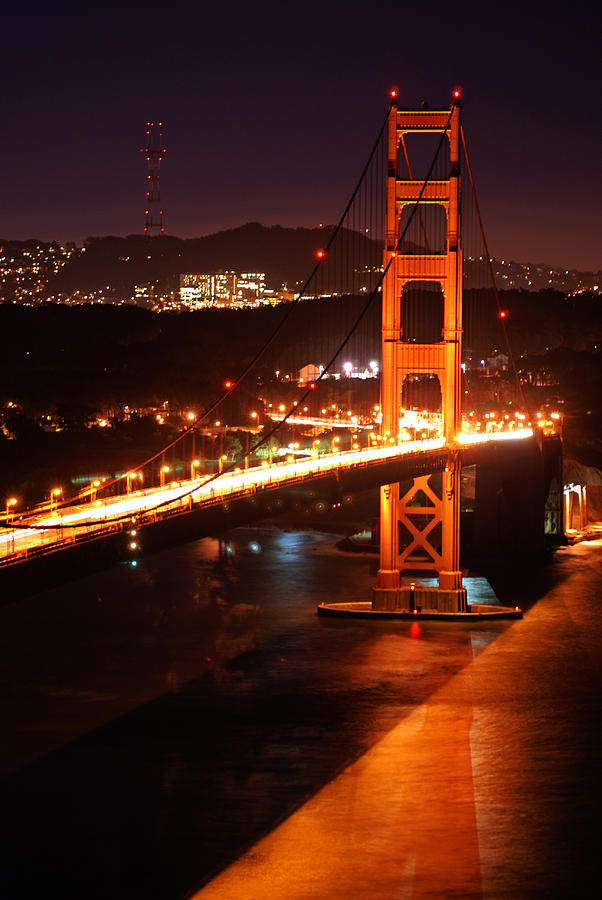 Golden Gate Bridge and Sutro Towers Photograph by Daniel Woodrum