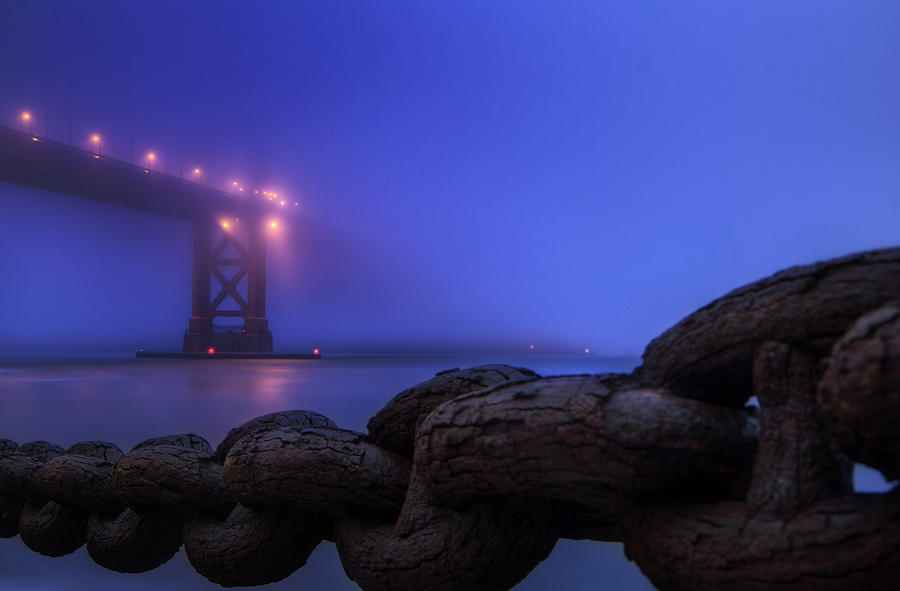 Golden Gate Bridge At Blue Hour Photograph by Jimmy Mcintyre