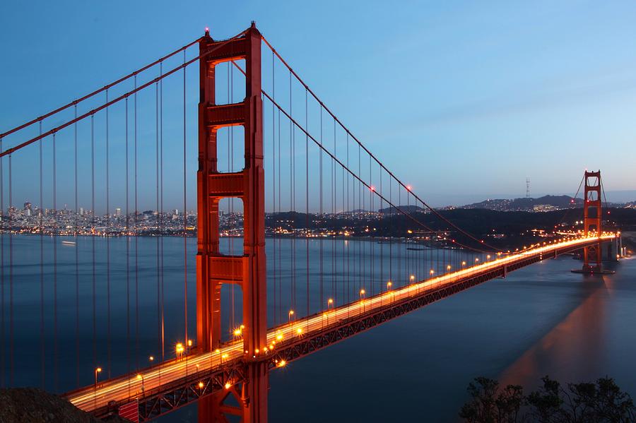 Golden Gate Bridge at Dusk Photograph by Joanne Pederson - Fine Art America