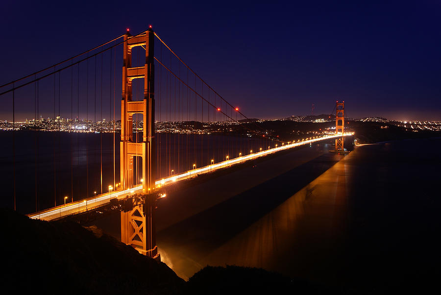 Golden Gate Bridge at Twilight Photograph by Daniel Woodrum