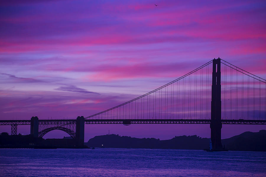 Golden Gate Bridge At Twilight Photograph by Garry Gay