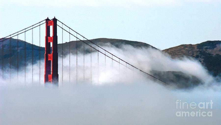 Golden Gate Bridge Cloud Cover Photograph by Tap On Photo