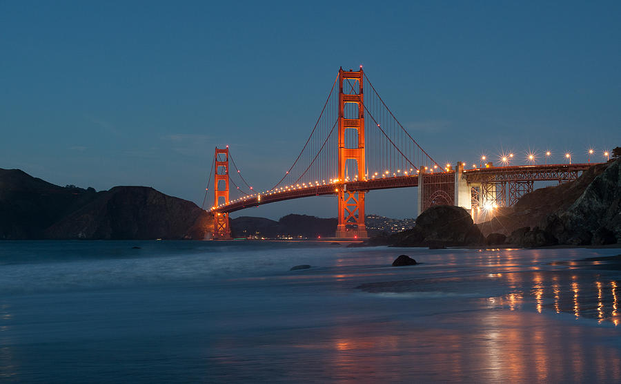 Golden Gate Bridge Evening Photograph by Catherine Lau