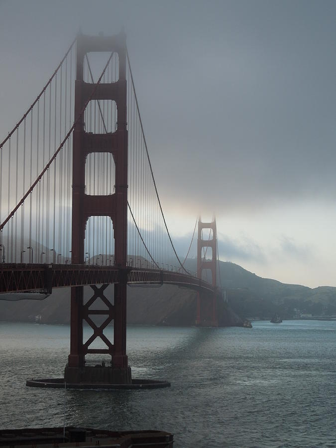 Golden Gate Bridge Fading Photograph by Noel Stevens - Fine Art America