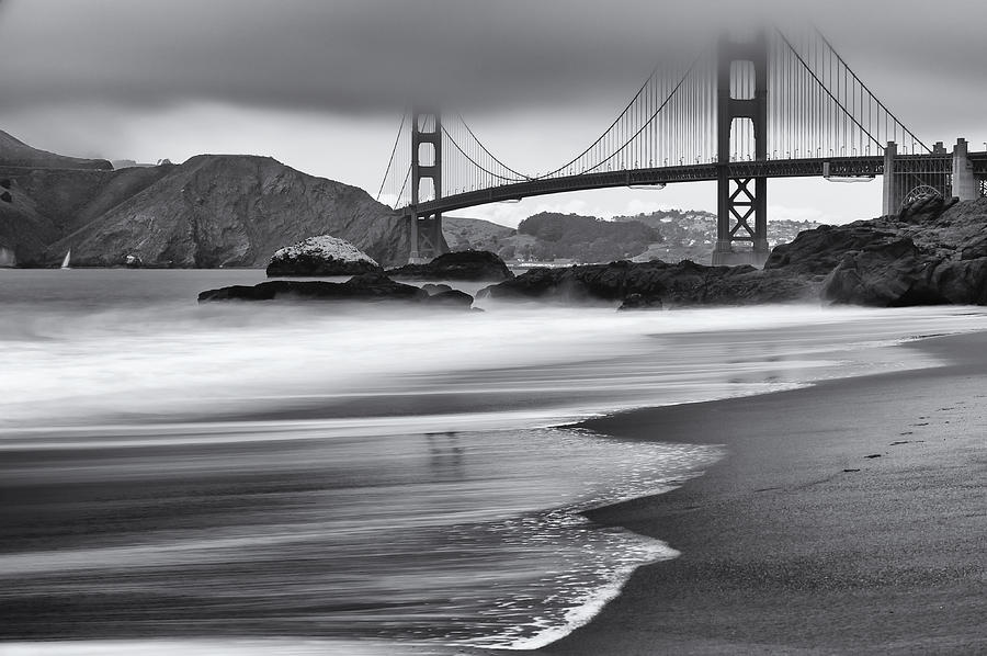San Francisco Photograph - Golden Gate Bridge from Baker Beach by Dawn Black