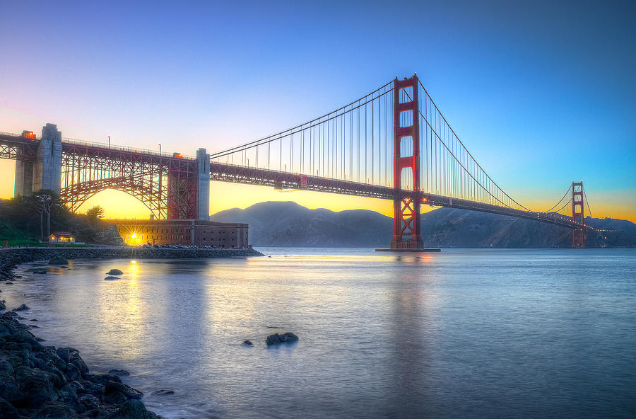 Golden Gate Bridge from Fort Point Photograph by Philip Snyder - Fine ...