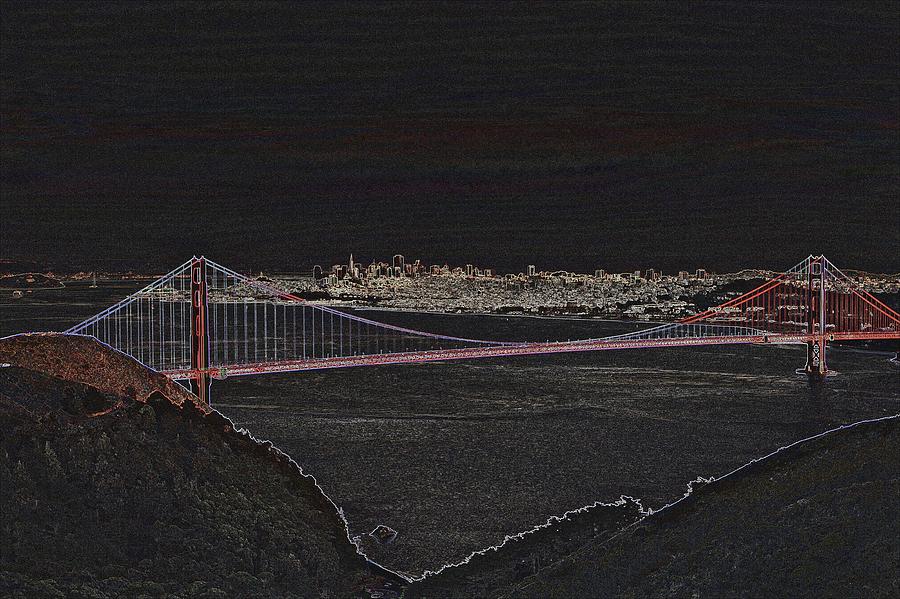Golden Gate Bridge from Marin Headlands 3 Photograph by SC Heffner
