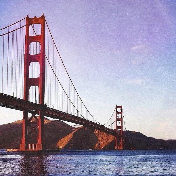 Sunset Photograph - Golden Gate Bridge  by Cristi Bastian