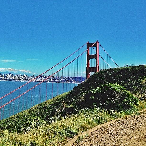 Nature Photograph - Golden Gate Bridge In Hiding by Karen Winokan