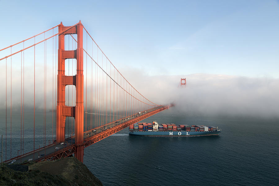 Golden Gate Bridge in San Francisco Photograph by Carol M Highsmith