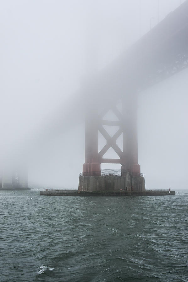 Golden Gate Bridge in September fog Photograph by Weir Here And There