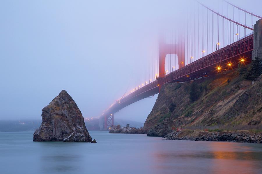 Golden Gate Bridge In The Fog Photograph by Kirk Lougheed