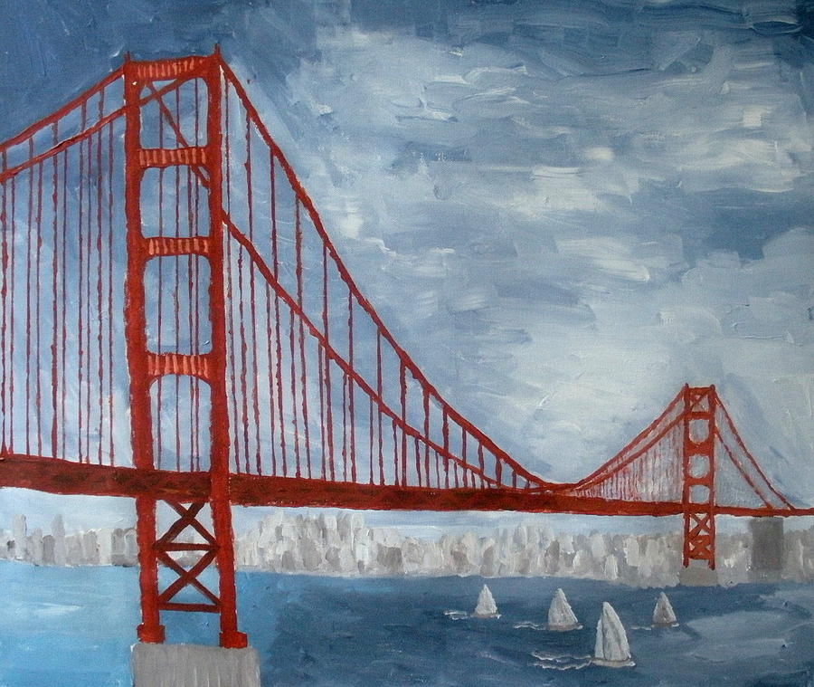 Картина мост. РТО мост золотые ворота c302. Картина мост золотые ворота. Картины с изображением мостов.