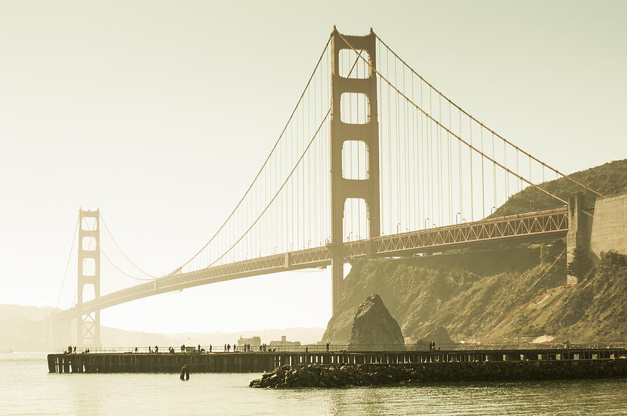 Golden Gate Bridge Photograph - Golden Gate Bridge North by SFPhotoStore  