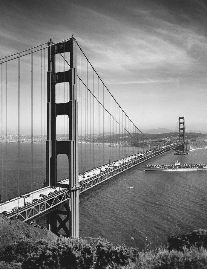 Golden Gate Bridge Opening Photograph by Underwood Archives