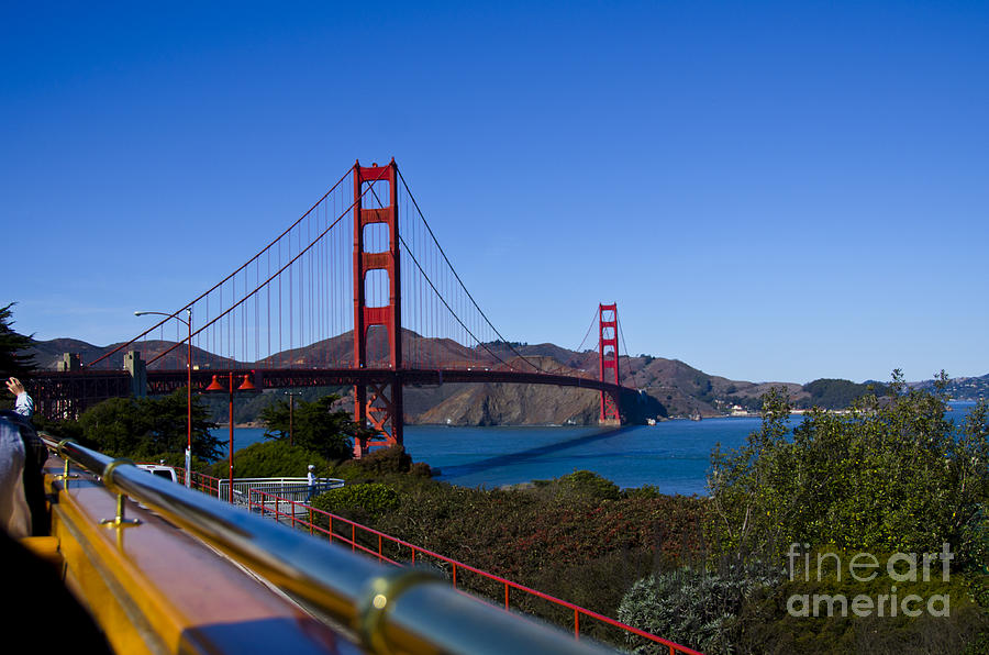 Golden Gate Bridge Digital Art by Pravine Chester