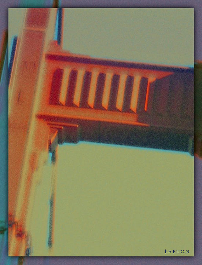 Golden Gate Bridge Mixed Media by Richard Laeton