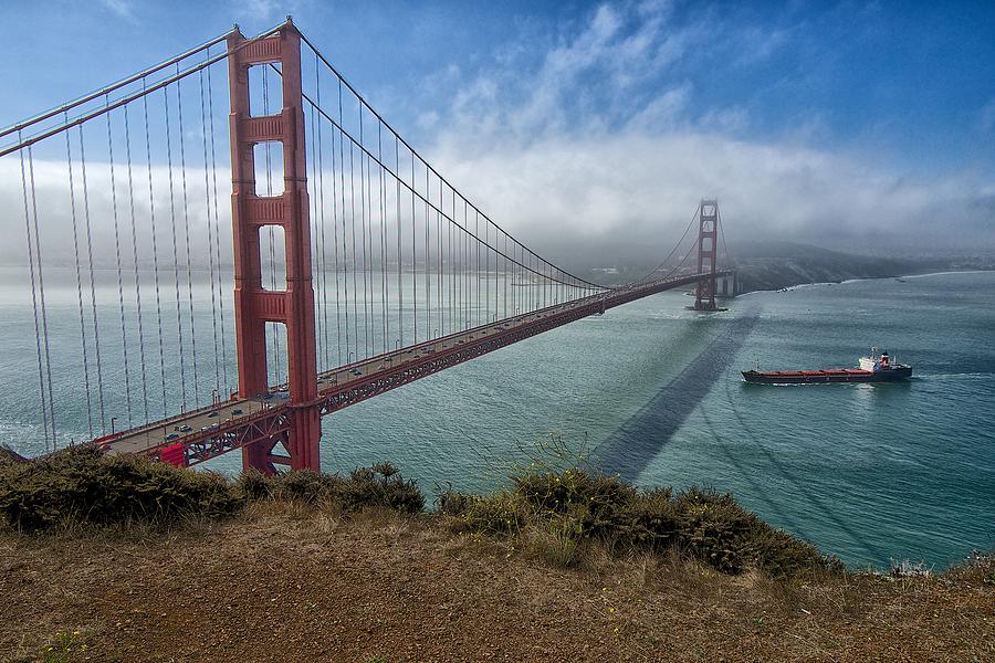 Golden Gate Bridge Photograph by Robin Mayoff