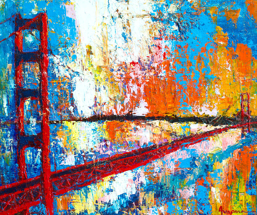 Golden Gate Bridge San Francisco Painting by Patricia Awapara