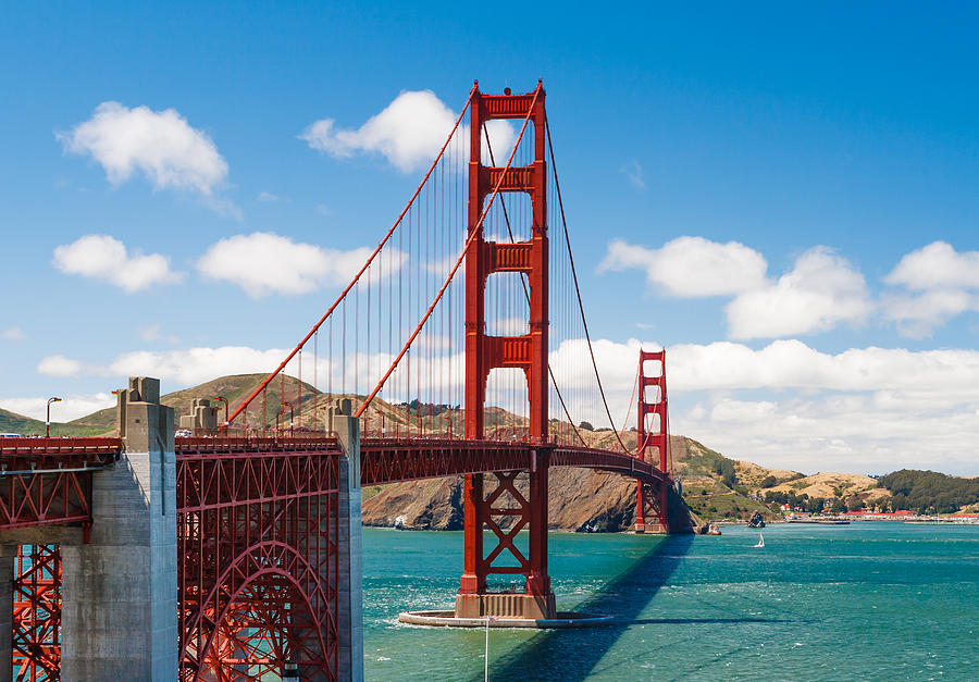 Golden Gate Bridge Photograph - Golden Gate Bridge by Sarit Sotangkur