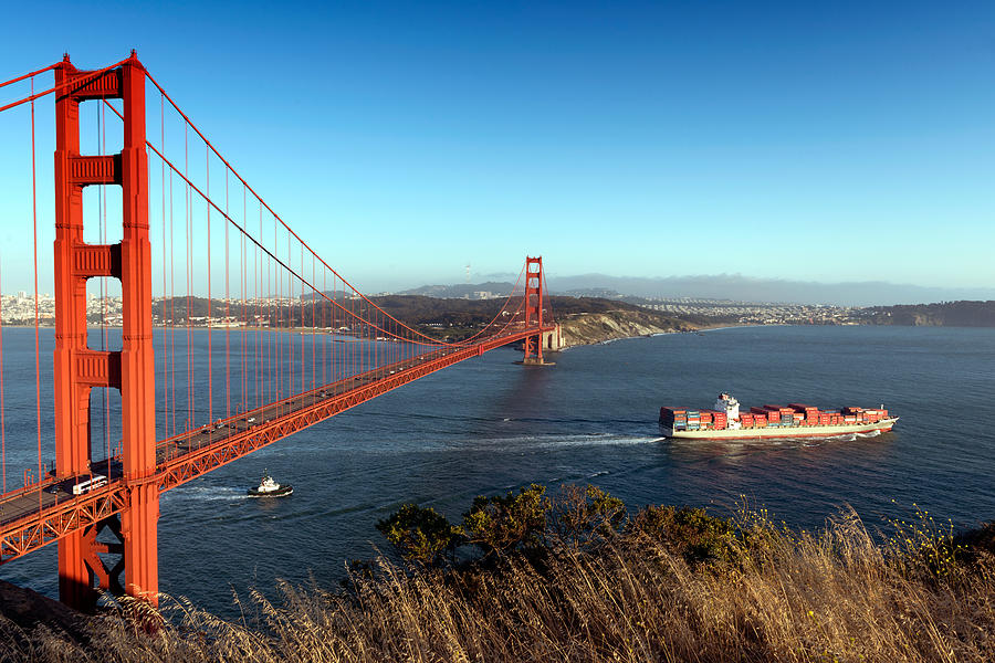 Golden Gate Bridge Scenic View in San Francisco Photograph by Carol M Highsmith