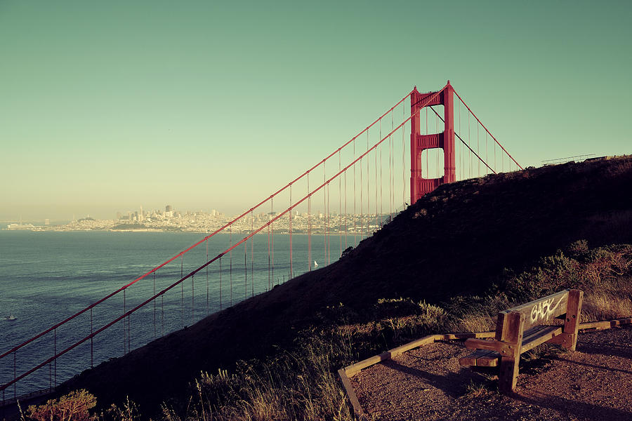 Golden Gate Bridge Photograph by Songquan Deng