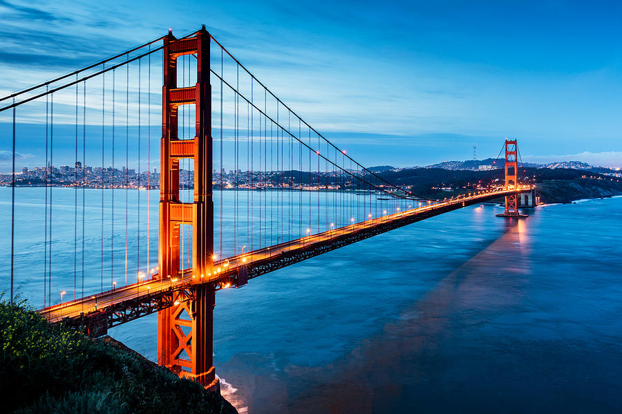 Golden Gate Bridge Sunrise San Francisco California USA Photograph by Mlenny Golden Gate Bridge Sunrise San Francisco California USA Photograph by Mlenny