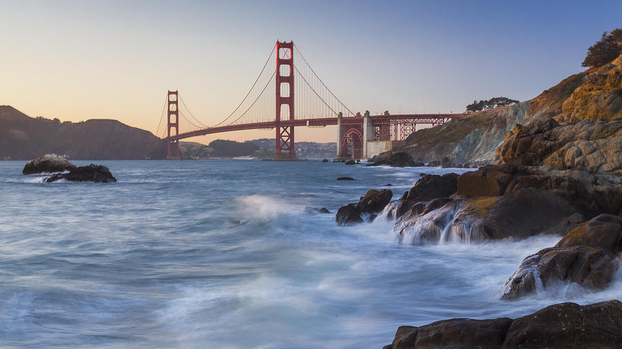 Golden Gate Bridge Photograph - Golden Gate Bridge Sunset Study 5 by Scott Campbell