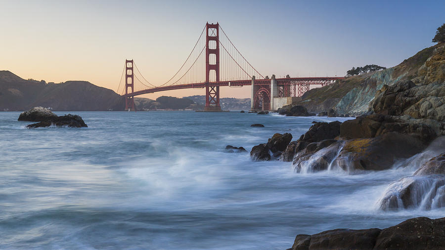 Golden Gate Bridge Photograph - Golden Gate Bridge Sunset Study 6 by Scott Campbell