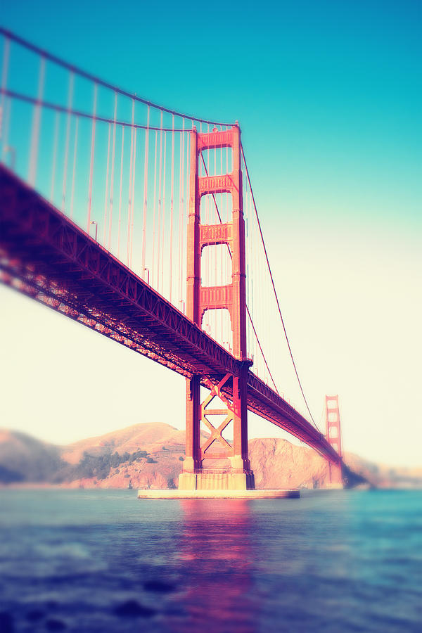 Golden Gate Bridge Photograph - Golden Gate Bridge Vertical View by Tanya Harrison