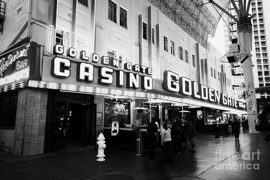 Las Vegas Photograph - golden gate hotel and casino Las Vegas Nevada USA by Joe Fox