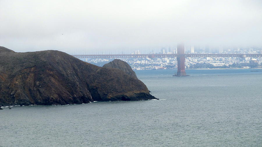 Golden Gate in Fog Photograph by Dianne Stopponi