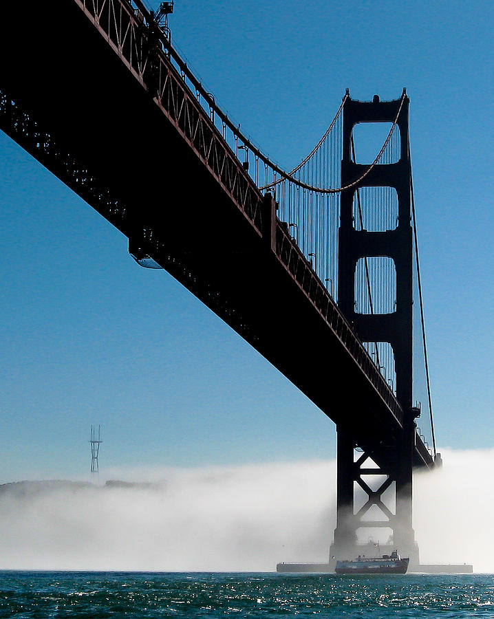 San Francisco Photograph - Golden Gate - In Silhouette  by J H Clery