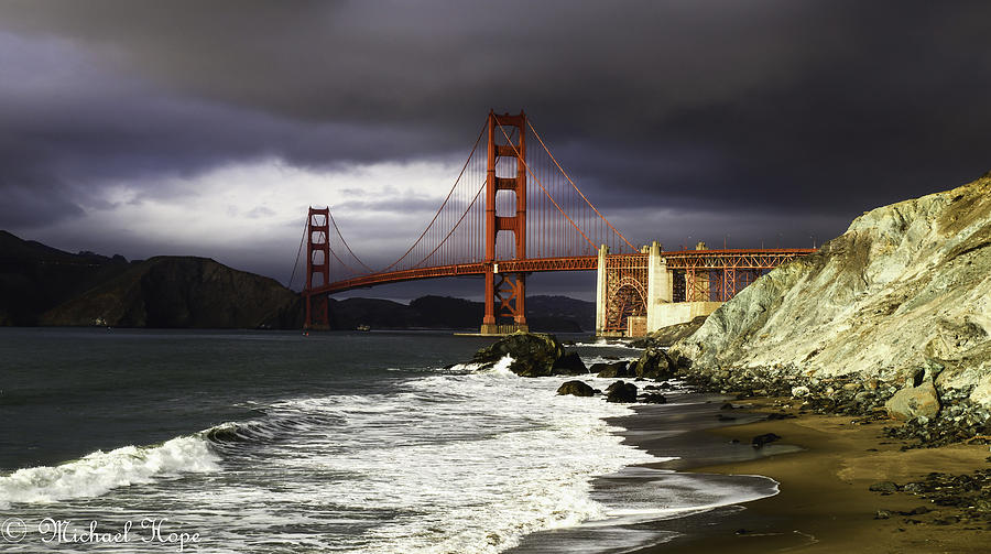 Golden Gate Marshall Beach Photograph by Michael Hope