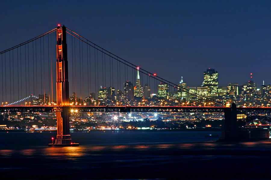 Golden Gate Night 10-26-10 Photograph by Christopher McKenzie