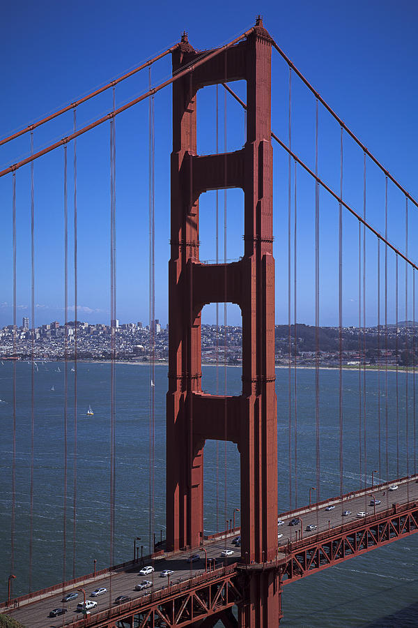 San Francisco Photograph - Golden Gate North Span by Garry Gay