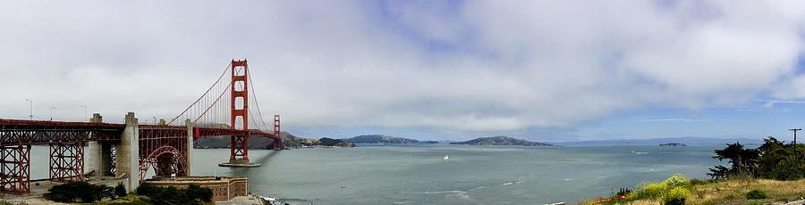 Golden Gate Panorama 1 Photograph by Paul Anderson